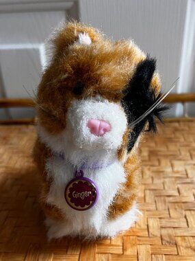 American Girl Ginger Calico Cat Plush Doll Pet Retired Purple Collar